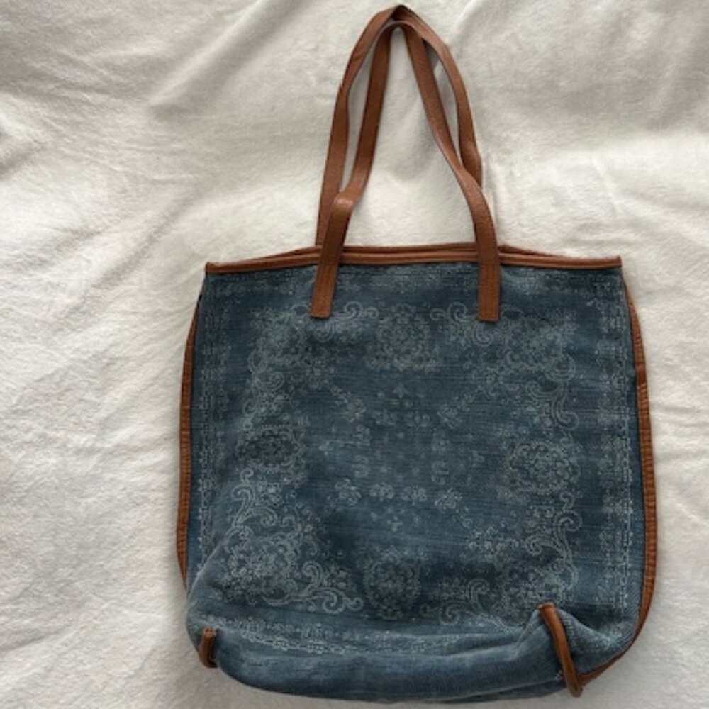 Free People Denim tote bag